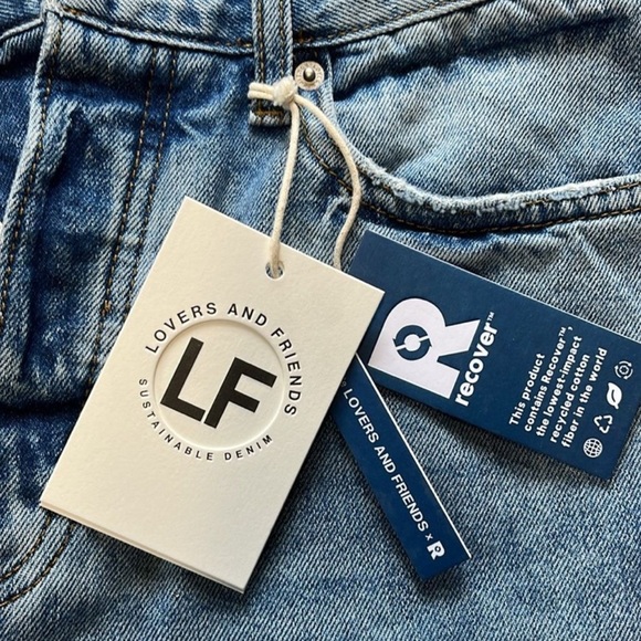 Lovers and Friends Devon High Rise 90s Cut Off Jean Shorts - Picture 8 of 12